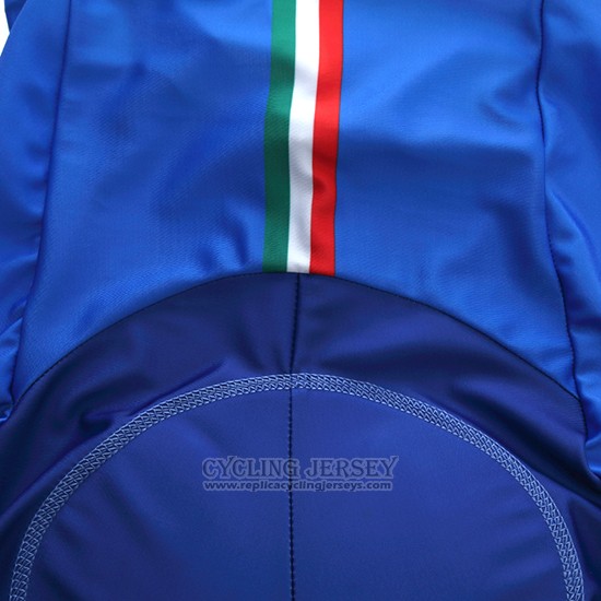 2018 Cycling Jersey Italy Blue Short Sleeve and Bib Short